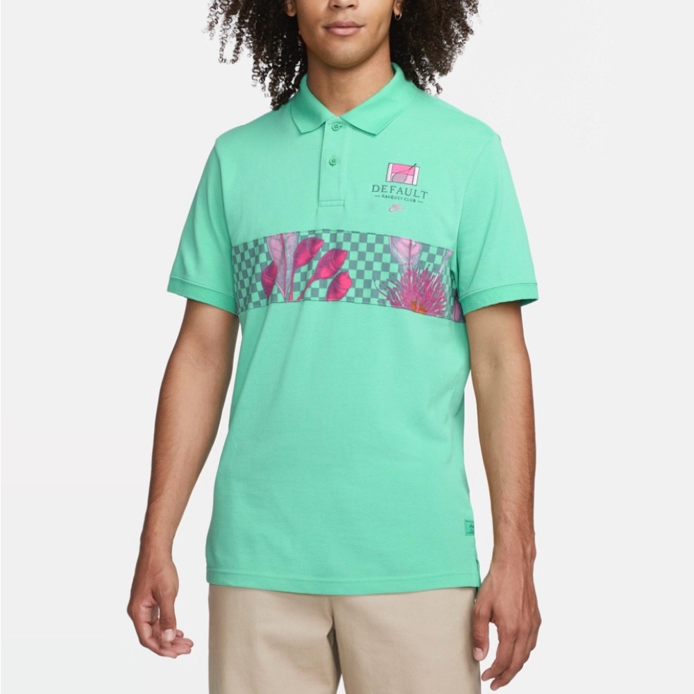 Men’s Nike Sportswear Polo Shirt Default Racquet Club Design Short Sleeve XXL.